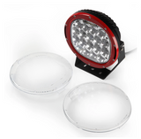 Red 9" 95W Round CREE LED Light Spot Lamp With DRL