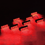 Red G1 Series 8 LED Hide A Way Emergency Strobe Light Set