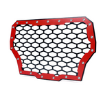 Red Steel Mesh Grille For 2017 Polaris RZR Turbo Models