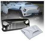 Beast Series Fiber Glass Hood And Grille Combo For Jeep Wrangler 2007-2018