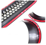 Black Front Grille Insert And Bezel Cover For Headlight And Turn Signal Light