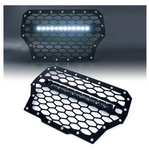 Black Steel Mesh Grille With 14" C6 LED Lightbar With Blue Backlight For 2017 Polaris RZR Turbo Models