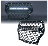 Black Steel Mesh Grille With 14" C7 LED Light Bar