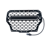 Black Steel Mesh Grille With 14" C7 LED Light Bar