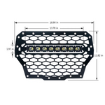 Black Steel Mesh Grille With 14" C7 LED Light Bar