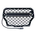 Black Steel Mesh Grille With 14" C8 LED Light Bar