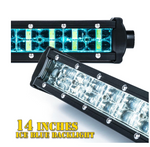 Black Steel Mesh Grille With 14" C8 LED Light Bar