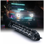 Aquatic Series 9.5" Double Row LED Light Bar With Blue Backlight