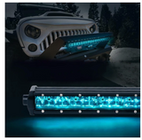 Aquatic Series 9.5" Double Row LED Light Bar With Blue Backlight