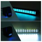 Aquatic Series 9.5" Double Row LED Light Bar With Blue Backlight