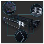 Aquatic Series 9.5" Double Row LED Light Bar With Blue Backlight