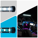 Aquatic Series 38" Single Row 180W LED Light Bar With Blue Backlight