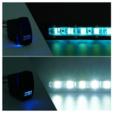 Aquatic Series 38" Single Row 180W LED Light Bar With Blue Backlight