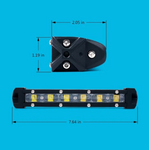 Aquatic Series 8" Single Row 30W LED Light Bar With Blue Backlight
