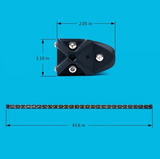 Aquatic Series 44" Single Row 210W LED Light Bar With Blue Backlight