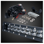 Aquatic Series 26" Single Row 120W LED Light Bar With Blue Backlight
