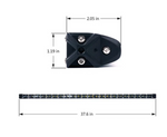 Aquatic Series 38" Single Row 180W LED Light Bar With Blue Backlight