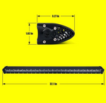 Aquatic Series 32" Double Row LED Light Bar With Blue Backlight