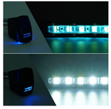 Aquatic Series 26" Single Row 120W LED Light Bar With Blue Backlight