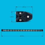Aquatic Series 26" Single Row 120W LED Light Bar With Blue Backlight