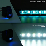 Aquatic Series 14" Double Row LED Light Bar With Blue Backlight