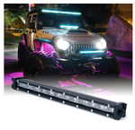 Aquatic Series 14" Single Row 60W LED Light Bar With Blue Backlight