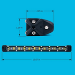 Aquatic Series 14" Single Row 60W LED Light Bar With Blue Backlight