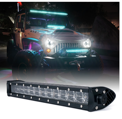 Aquatic Series 14" Double Row LED Light Bar With Blue Backlight