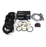 Amber & White 120W 6 LED Bulbs Hide-A-Way Strobe Lights