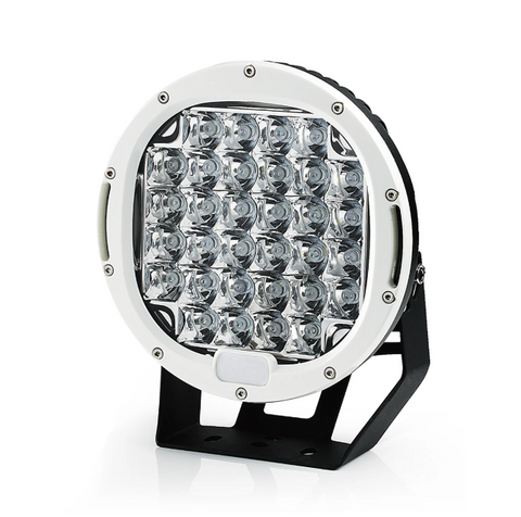 White 96W 9" Round Spot LED Offroad Light
