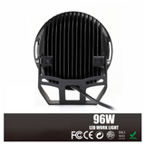 White 96W 9" Round Spot LED Offroad Light