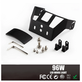 White 96W 9" Round Spot LED Offroad Light