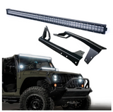 Super Nova 5D 300W 52 Inch LED Work Light Bar & Windshield Mounting Bracket Kit