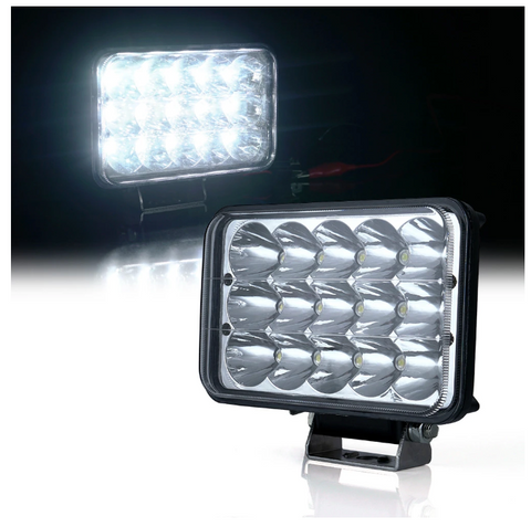 45W 4x6" CREE LED Headlight With High/Low Beam And Line Type DRL