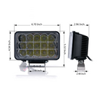 45W 4x6" CREE LED Headlight With High/Low Beam And Line Type DRL