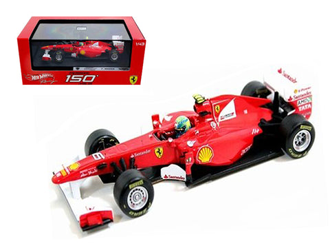 Ferrari F2011 150 Italia #6 Felipe Massa 2011 1/43 Diecast Car Model by Hotwheels