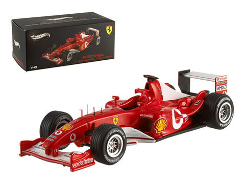 Ferrari F2003 Michael Schumacher Italy GP 2003 Elite Edition 1/43 Diecast Model Car by Hotwheels
