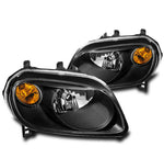 FOR 2006-2011 CHEVY HHR LS LT SS WAGON BLACK REPLACEMENT HEADLIGHTS HEADLAMP