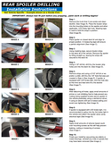 Fits: Mercedes CLA 2014+ Factory Style Rear Window Spoiler Primer Finish