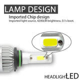 4x 4-Sides 9005 9006 LED Headlight Kit Bulbs High + Low Beam Lamp 64000LM 240W