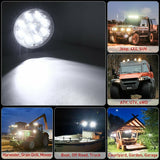 7" 200W LED Offroad HeadLight Round Spot Fog Driving for Jeep Car SUV UTV 4WD x2