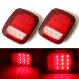 Fit Jeep Wrangler TJ CJ YJ LED Tail Light Rear Light Brake Reverse Turn Signal +