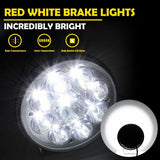 7" 200W LED Offroad HeadLight Round Spot Fog Driving for Jeep Car SUV UTV 4WD x2