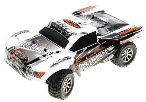 1:18 RC 2.4Gh 4WD Remote Control Short Course Truck (Silver)