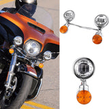 Classic Look Bracket + Foglights + Turn Signal Set Fits YAMAHA