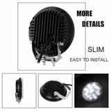 7" 200W LED Offroad HeadLight Round Spot Fog Driving for Jeep Car SUV UTV 4WD x2