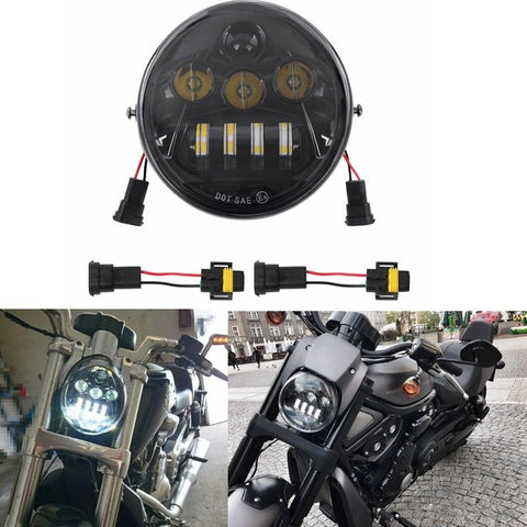 Black Hi/Lo LED Headlight Motor for Harley V Rod V-rod VROD VRSC VRSCA VRSCDX