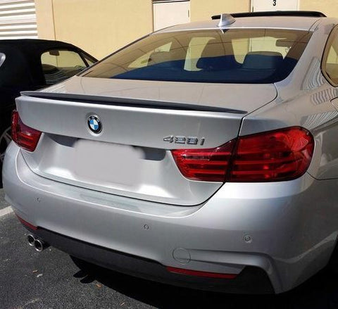 For BMW 428i 2014+ Factory Style Lip Mount Rear Spoiler Primer Finish