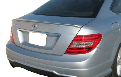 PAINTED FLUSH REAR SPOILER FOR A MERCEDES BENZ C-CLASS 2-DOOR COUPE 2012-2015