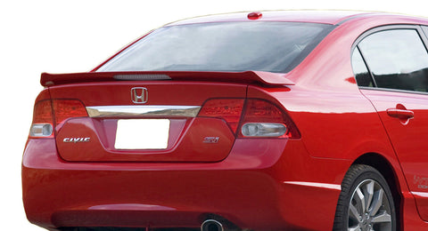 PAINTED LISTED COLORS SI FACTORY STYLE SPOILER FOR A HONDA CIVIC 4-DR 2006-2011